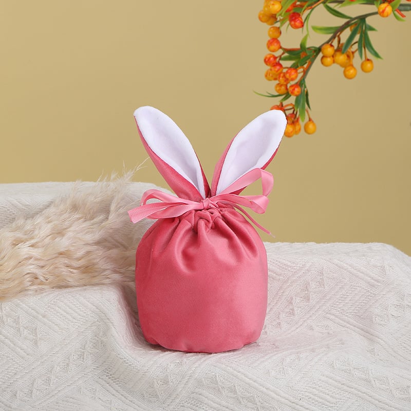 Easter Bunny Velvet Basket