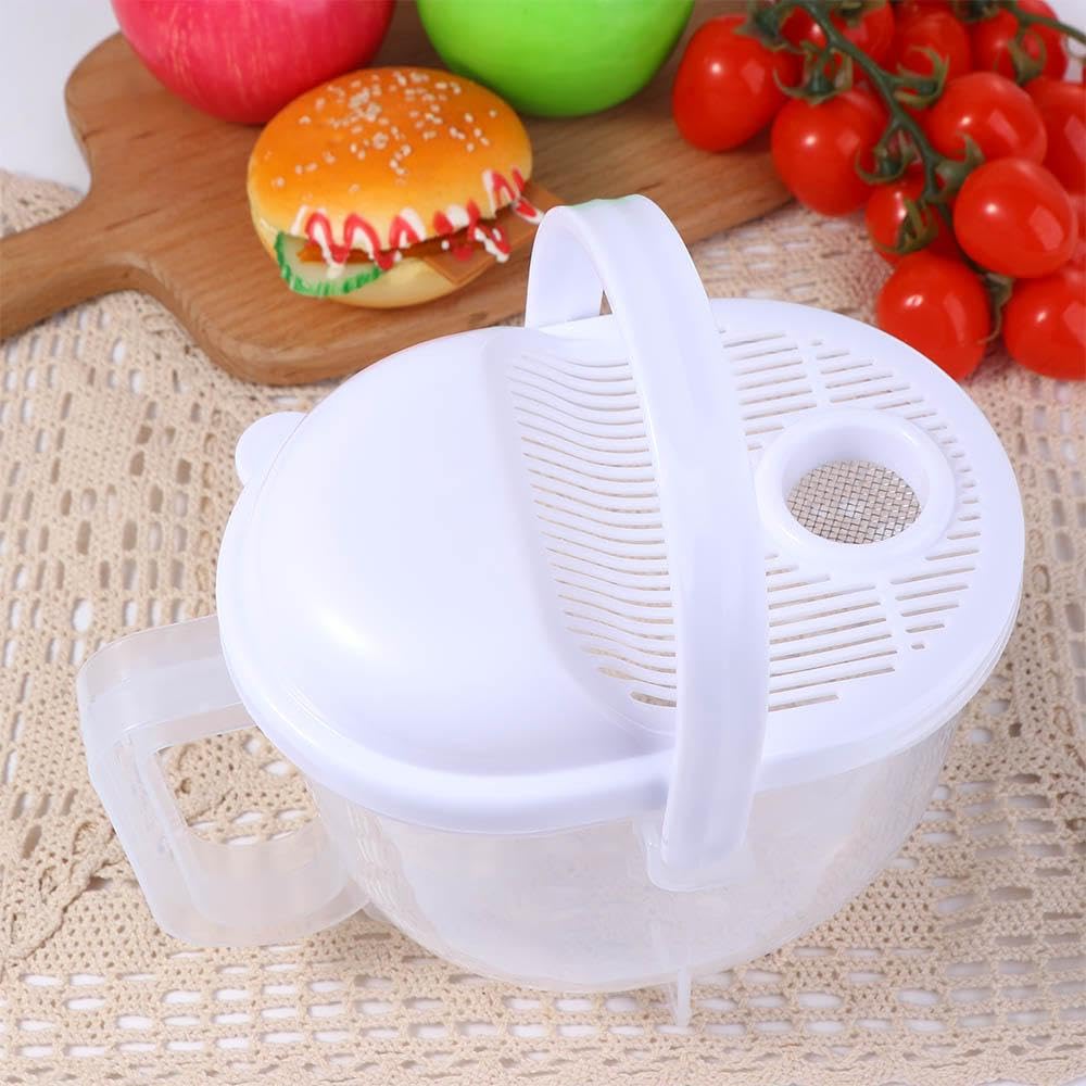 Rice Washer. Manual Plastic Rice Cleaner Washing Bowl With Handle