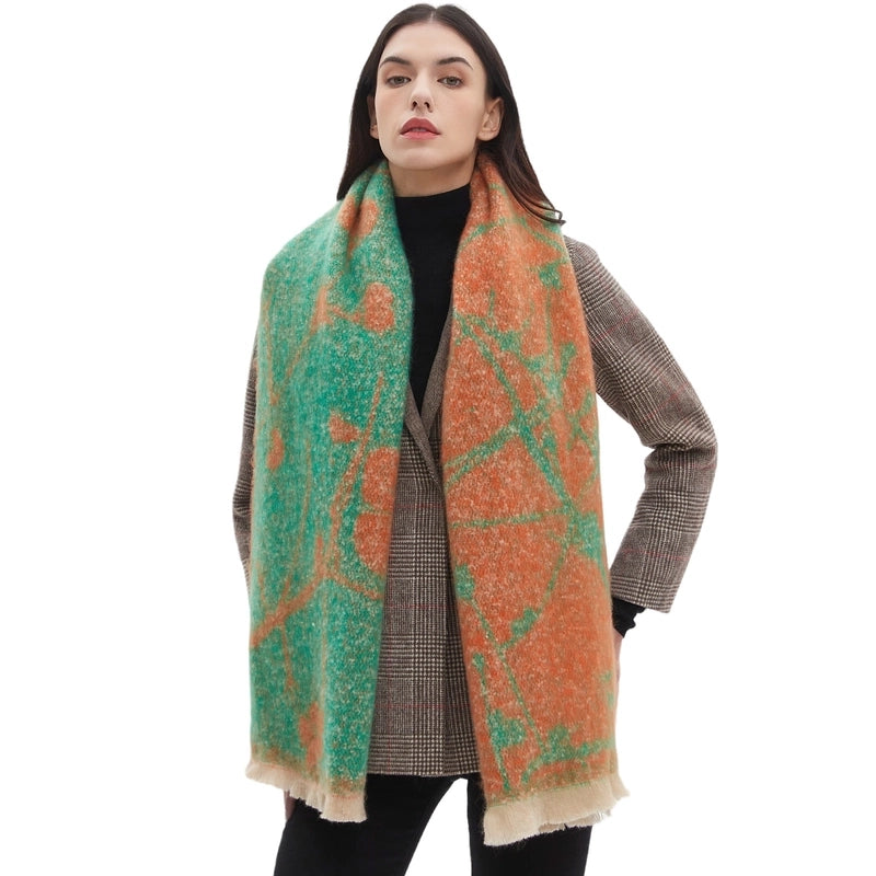 Unisex Casual Minimalist Color Block Polyester Scarf