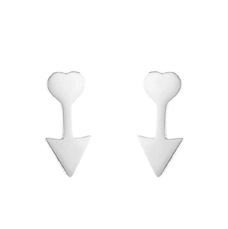 1 Pair Minimalist Sun Plating 304 Stainless Steel 18K Gold Plated Ear Studs