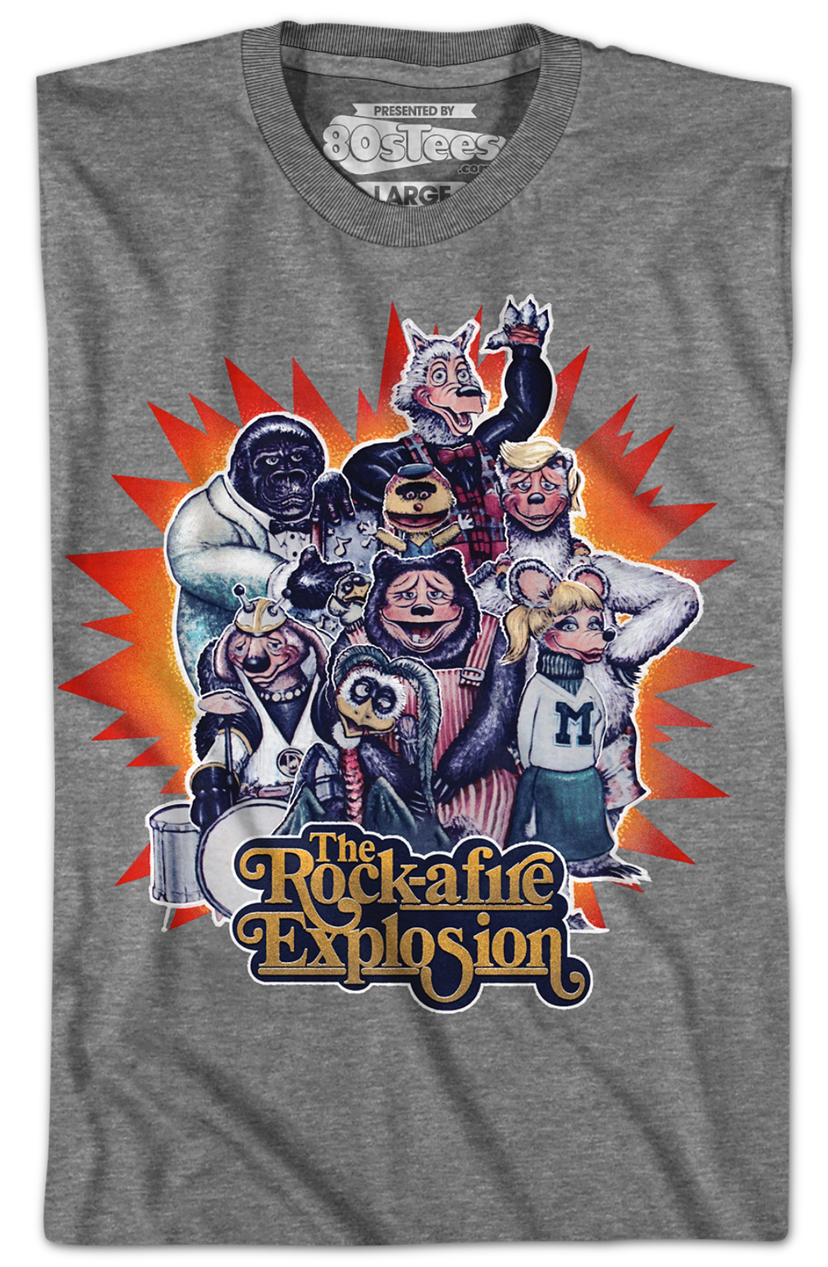 Vintage Group Photo Rock-afire Explosion T-Shirt