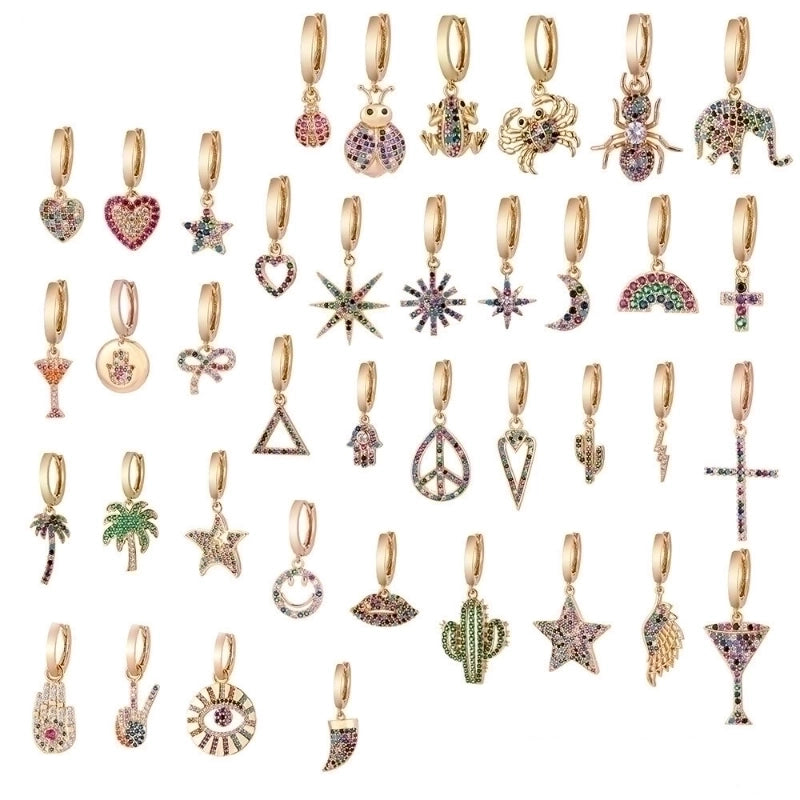 Copper Plating Geometric Zircon