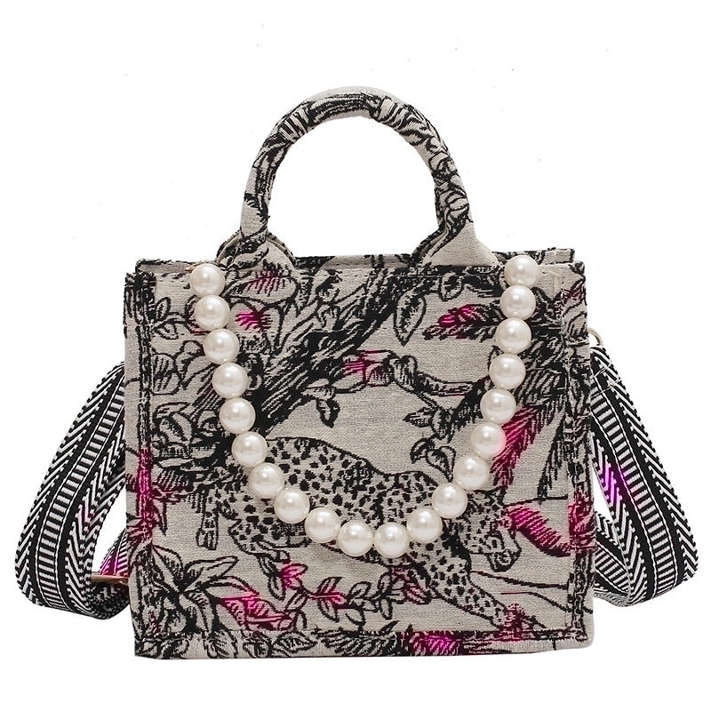 Large Bag Handbags New Fashion Contrast Color One Shoulder Underarm Bag