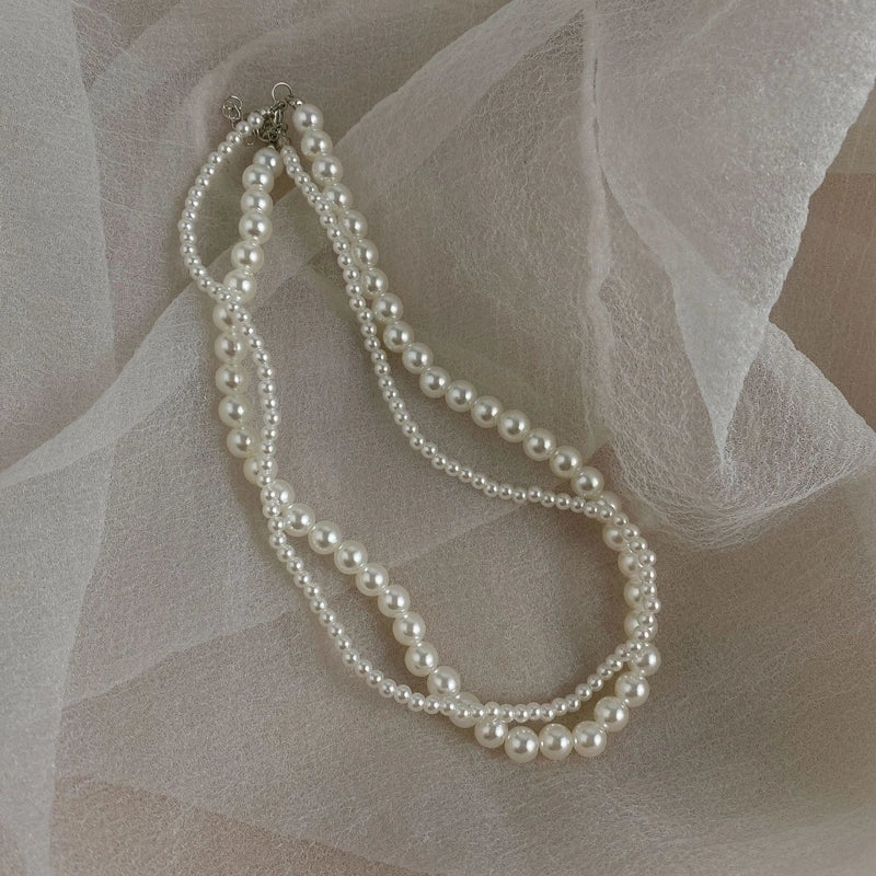 Fashion Round Artificial Pearl Women's Necklace 1 Piece