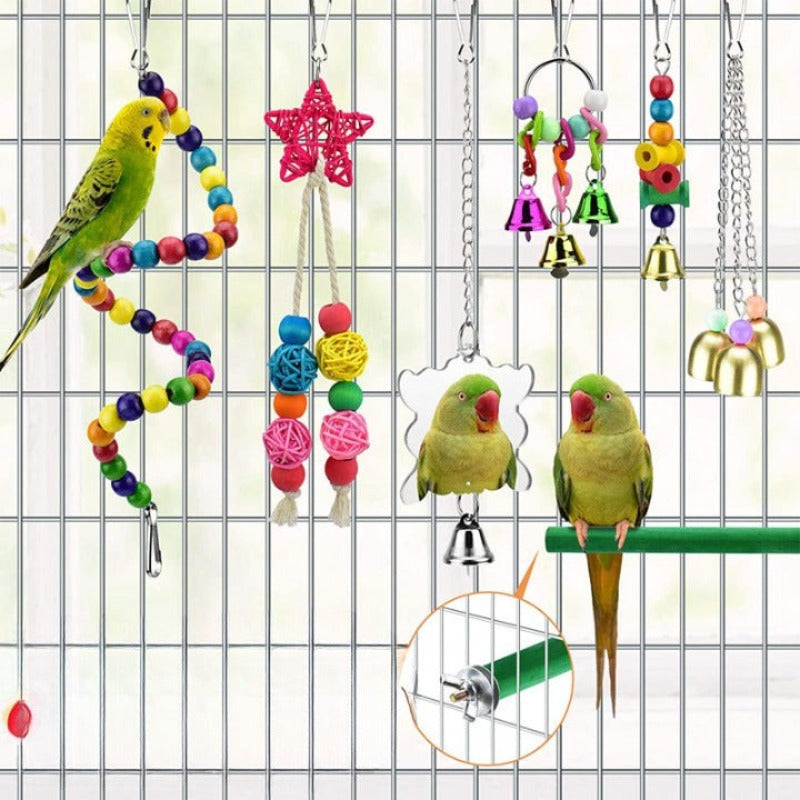 8Pcs Pet Bird Toy