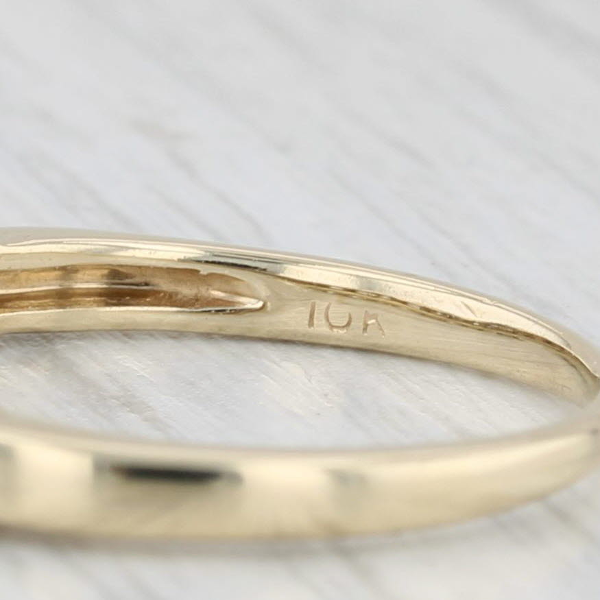 0.25ctw Diamond Stackable Ring 10k Yellow Gold Size 7 Wedding Anniversary Band