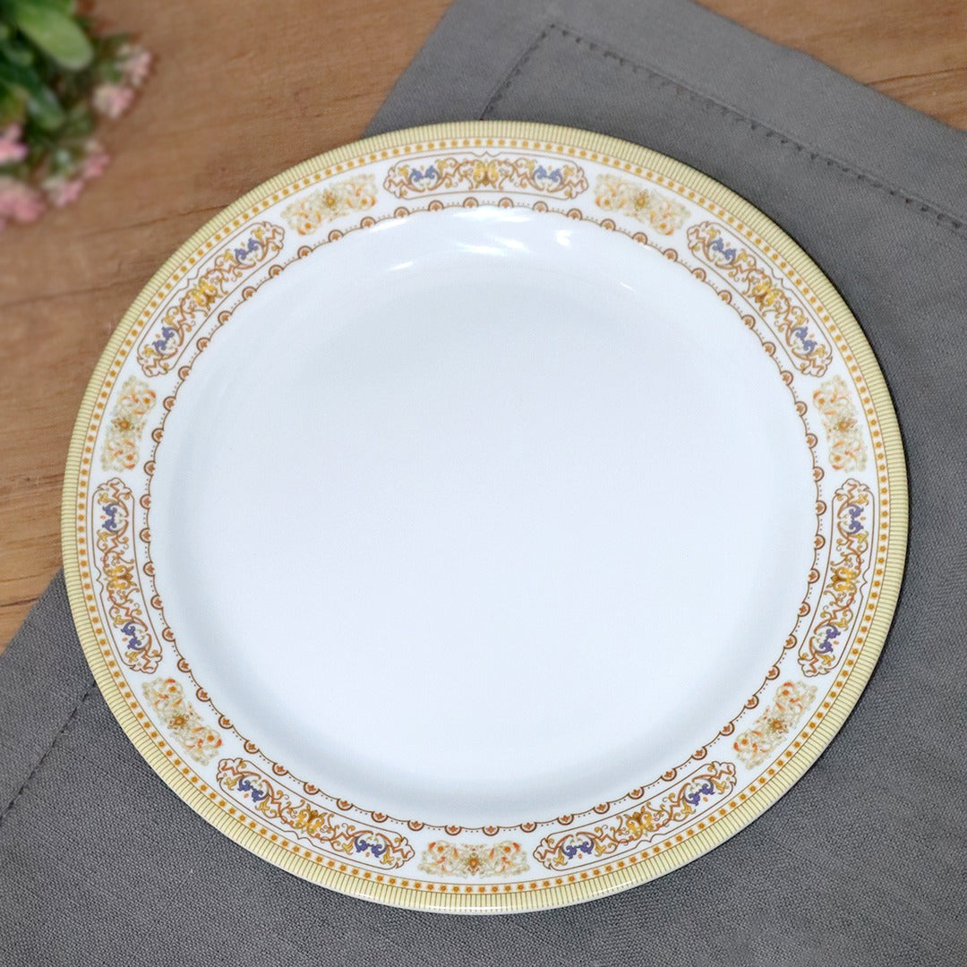 Gold Melamine Round Big Plate Set (6pcs)