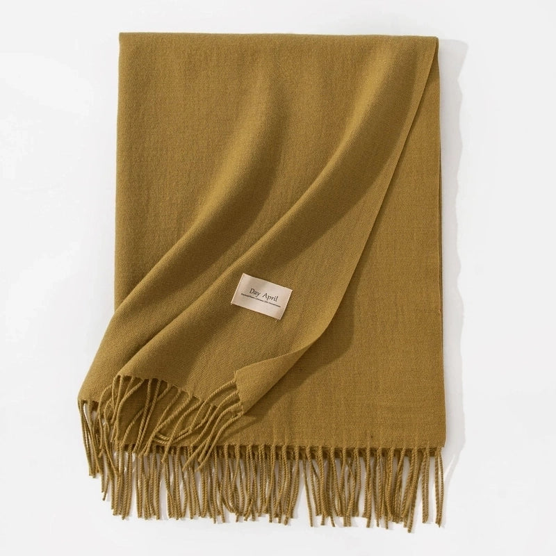 Scarf Winter Warm Windproof Shawl Women's High-end  Women's Cashmere Scarf