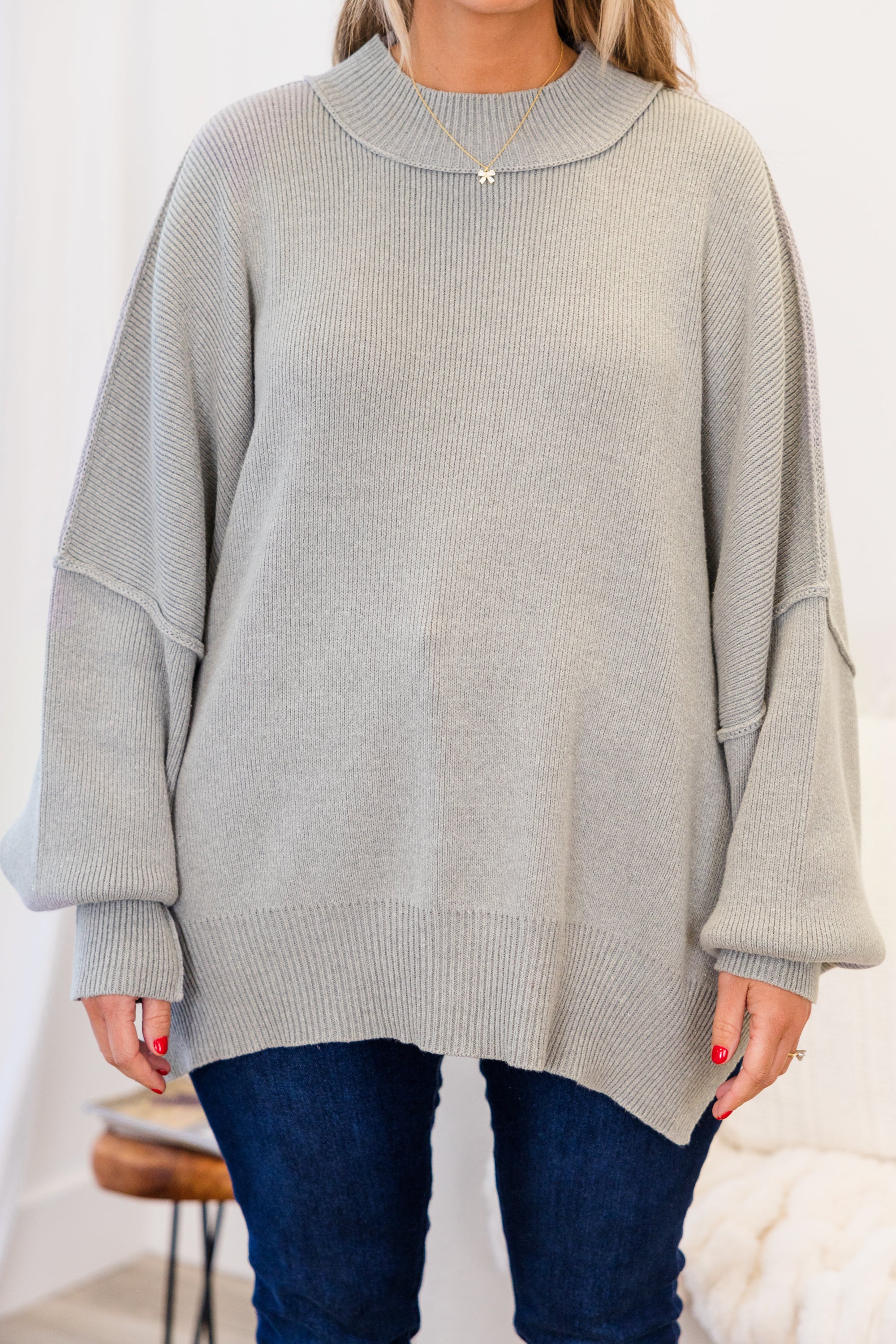 Magically Me Sweater. Heather Grey