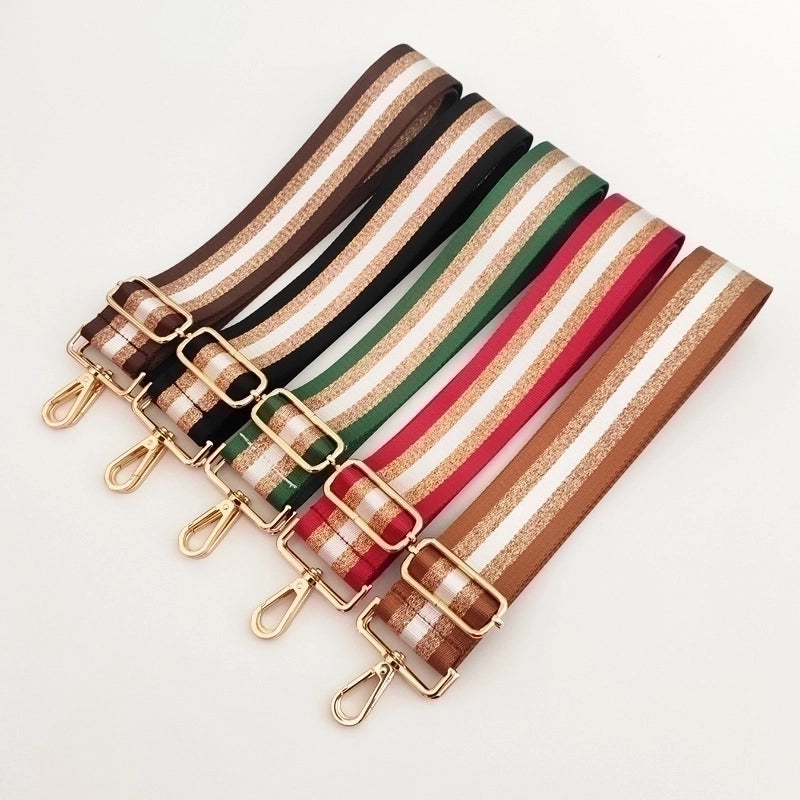 New Gold Line Wide Shoulder Women's Bag Accessories Strap Single Shoulder