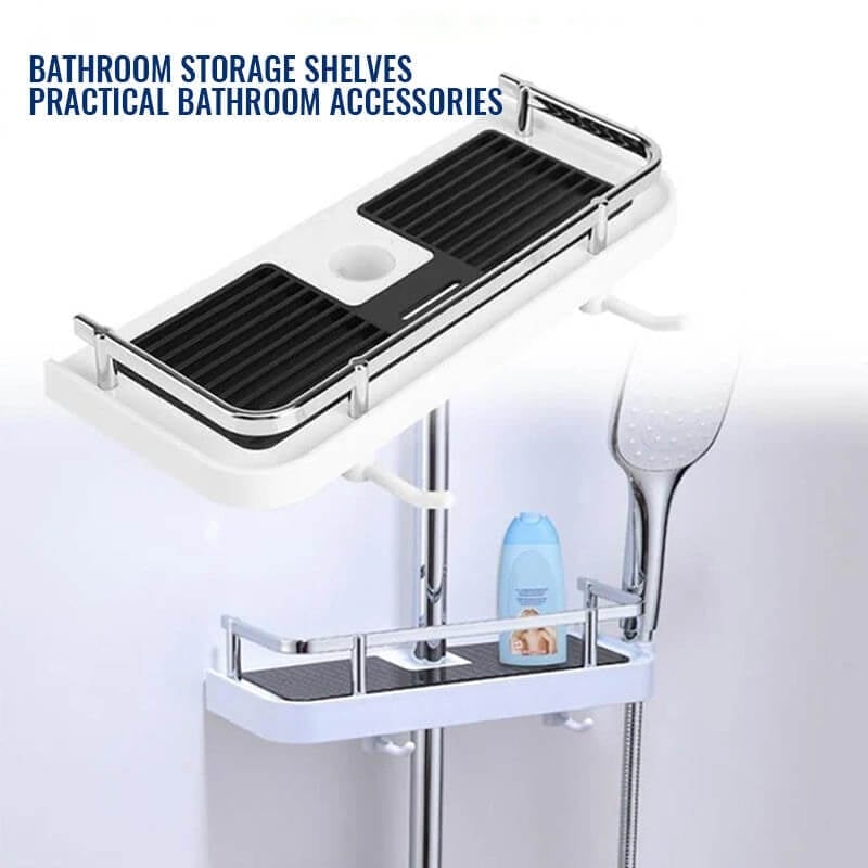 🔥Hot sale🔥 Shower rod storage shelf