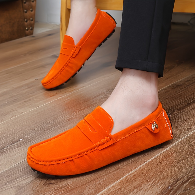 Gameglobeplanet oxford Men's moccasins, driving shoes, comfortable non-slip synthetic leather shoes on spring and summer