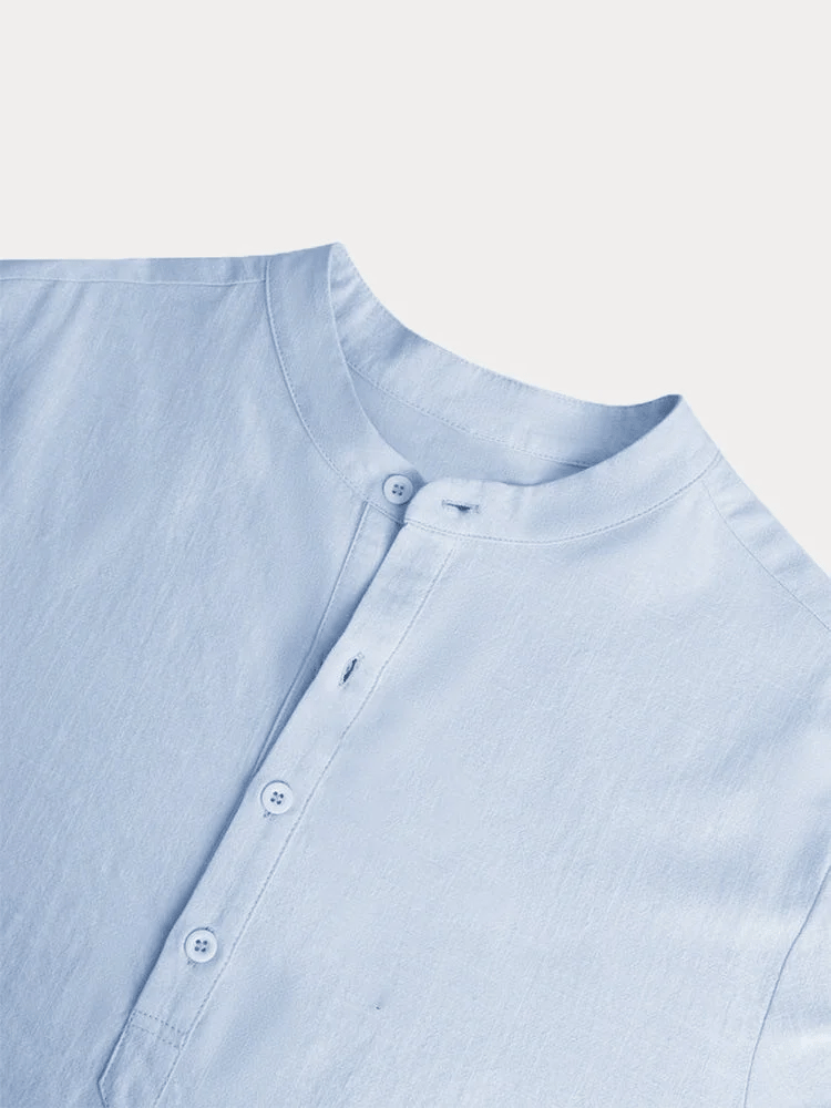 🔥Summer Big SaleMen's Cotton Linen Casual Long Sleeve Shirt