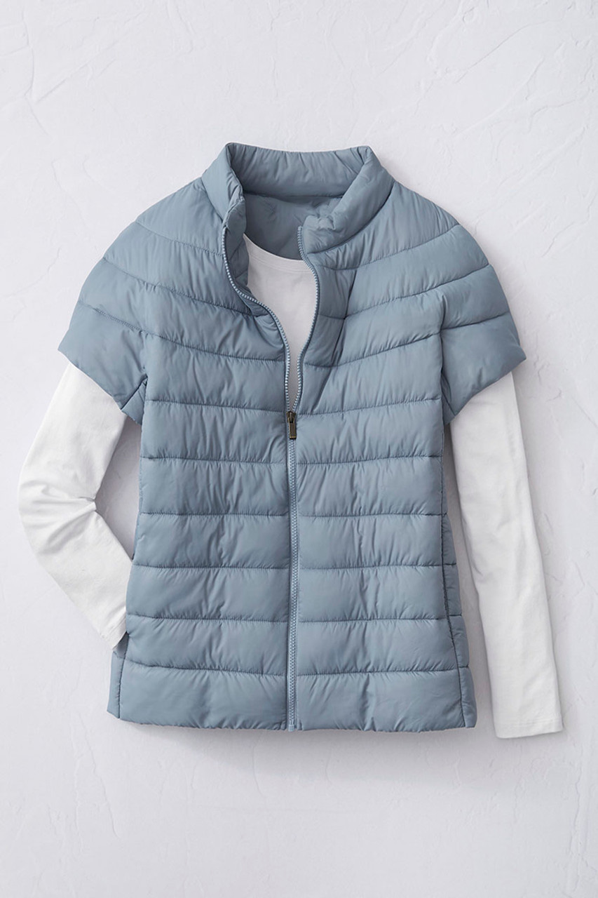 Cap-Sleeve Puffer Vest