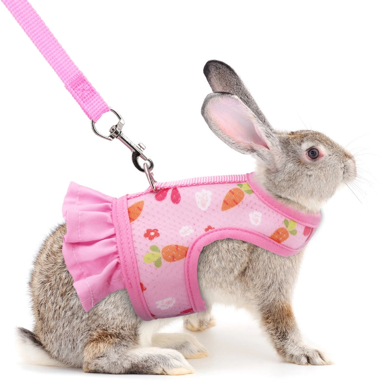 Rabbit Chest Back Dutch Pig Rabbit Rope Small Pet Traction Rope Chest Strap Rabbit Vest Chest Back Set