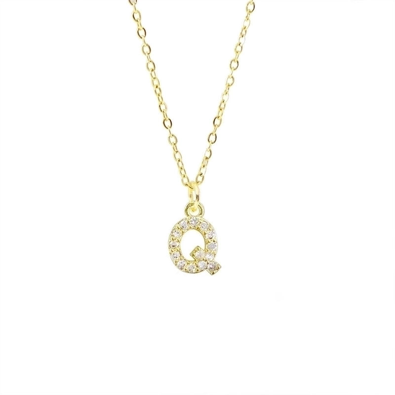 Titanium Steel Copper Streetwear Plating Inlay Letter Zircon Pendant Necklace