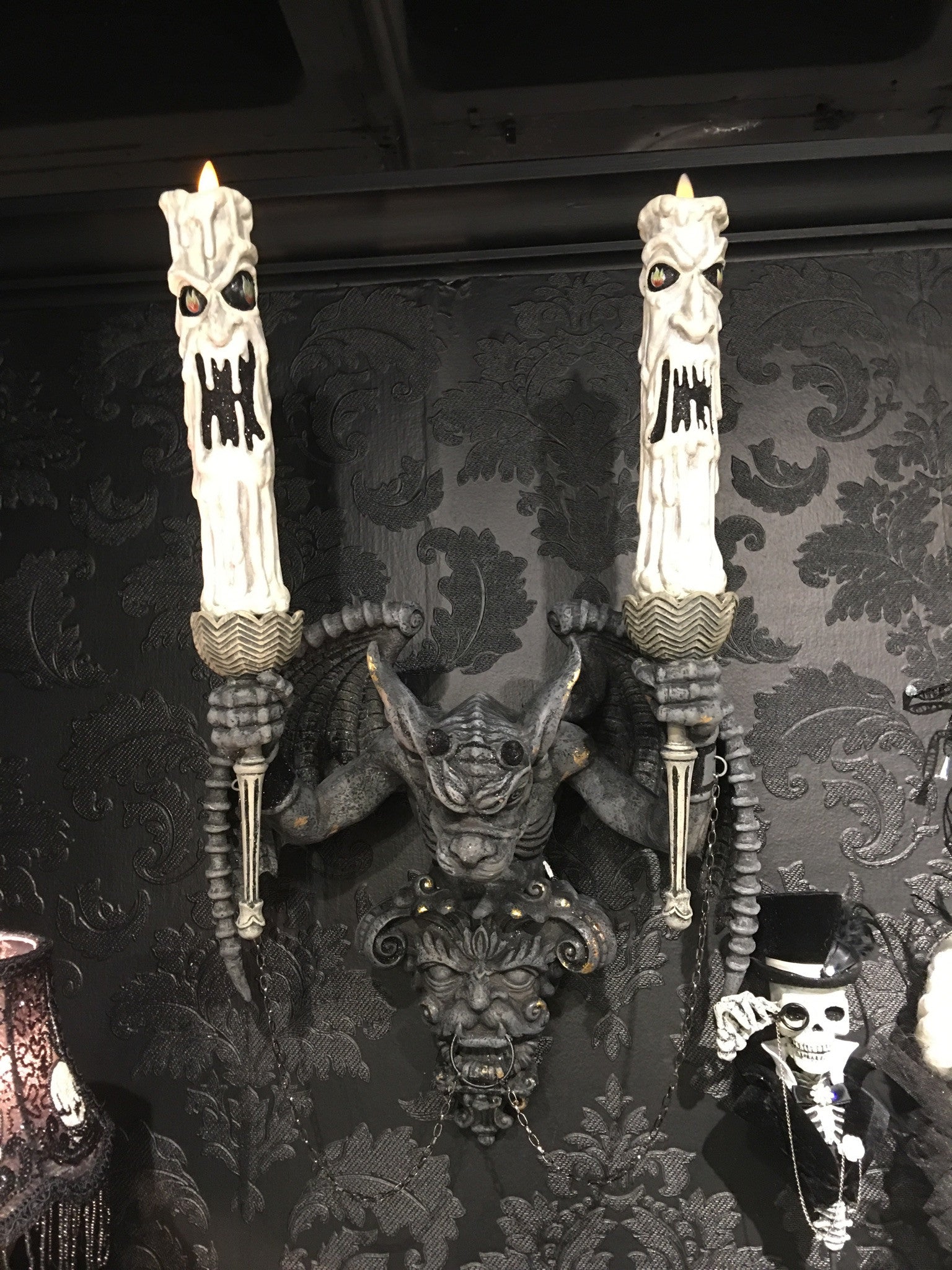 Katherine's Collection Gargoyle Candelabra Sconce