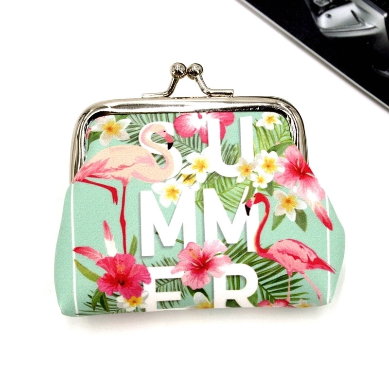 Women's Animal Pu Leather Clasp Frame Coin Purses