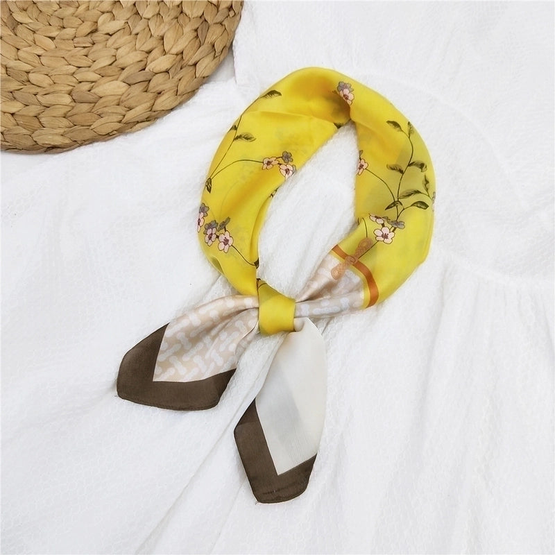 70 Small Square Scarf Silk Scarf Women Summer Neck Scarf Neck Protector Thin Scarf
