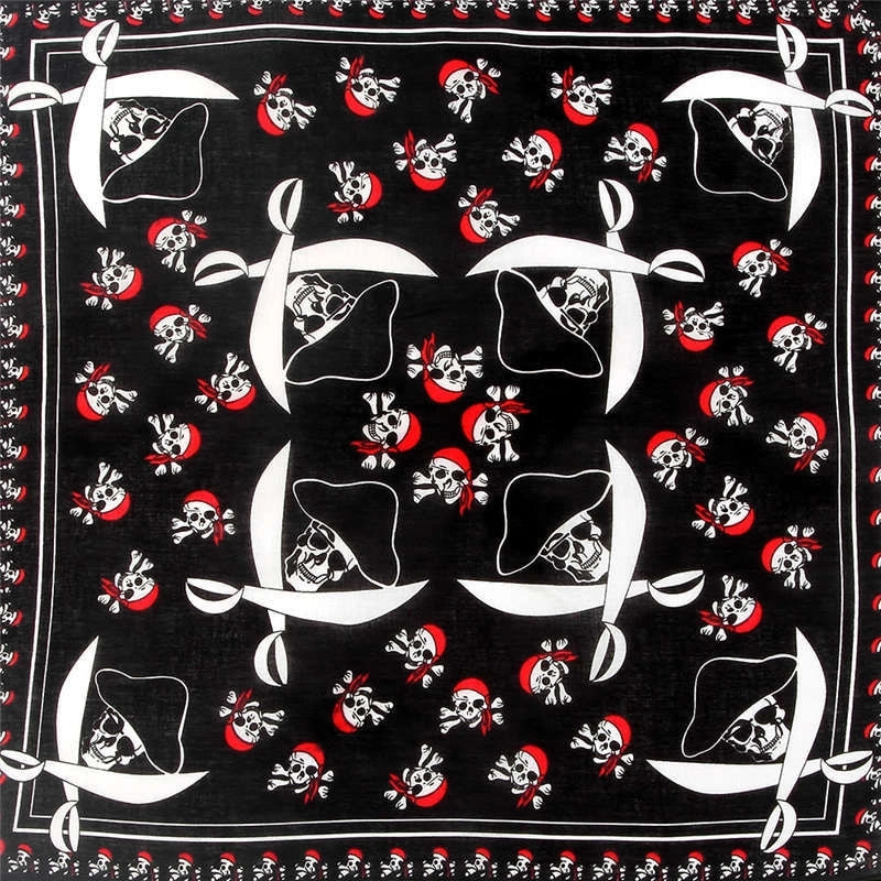 Men'S Hip-Hop Skull Cotton Kerchief
