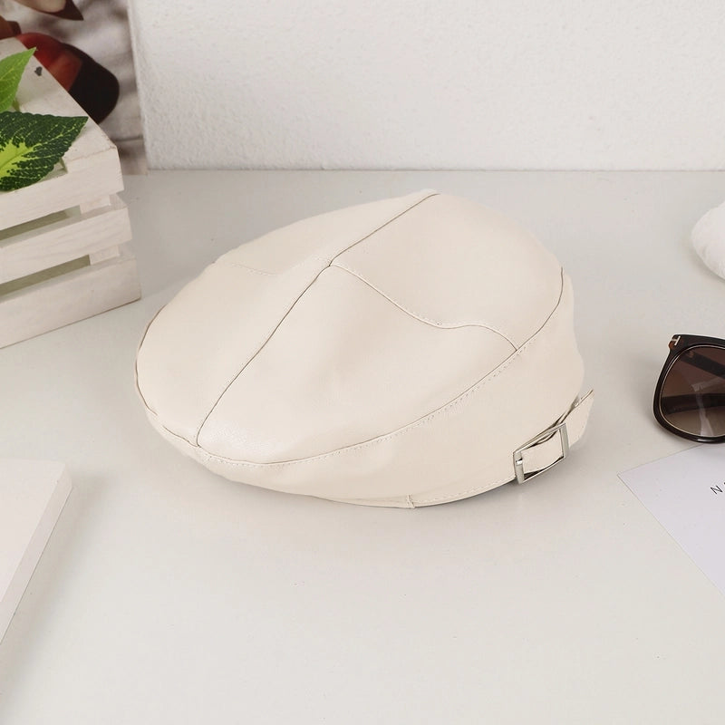 Women's Solid Color Classic Style Solid Color Eaveless Beret Hat