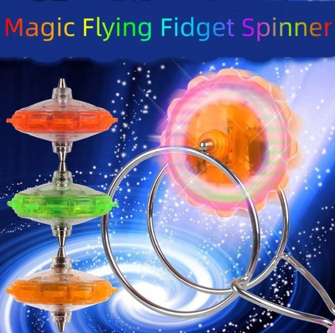 🔥 Creative LED Light Luminous Fidget Spinner Magnetic Gyro