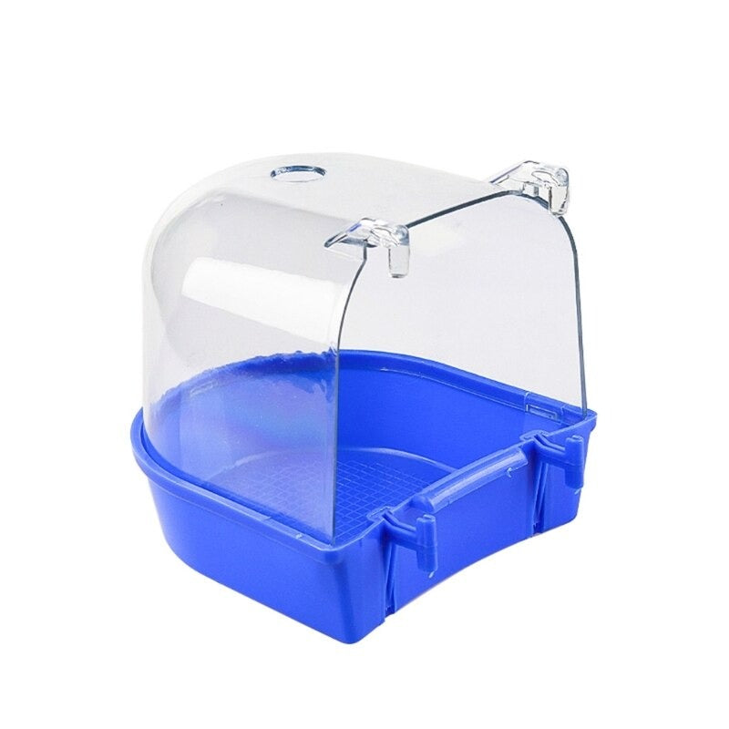Transparent Bird Bathing Cage Box