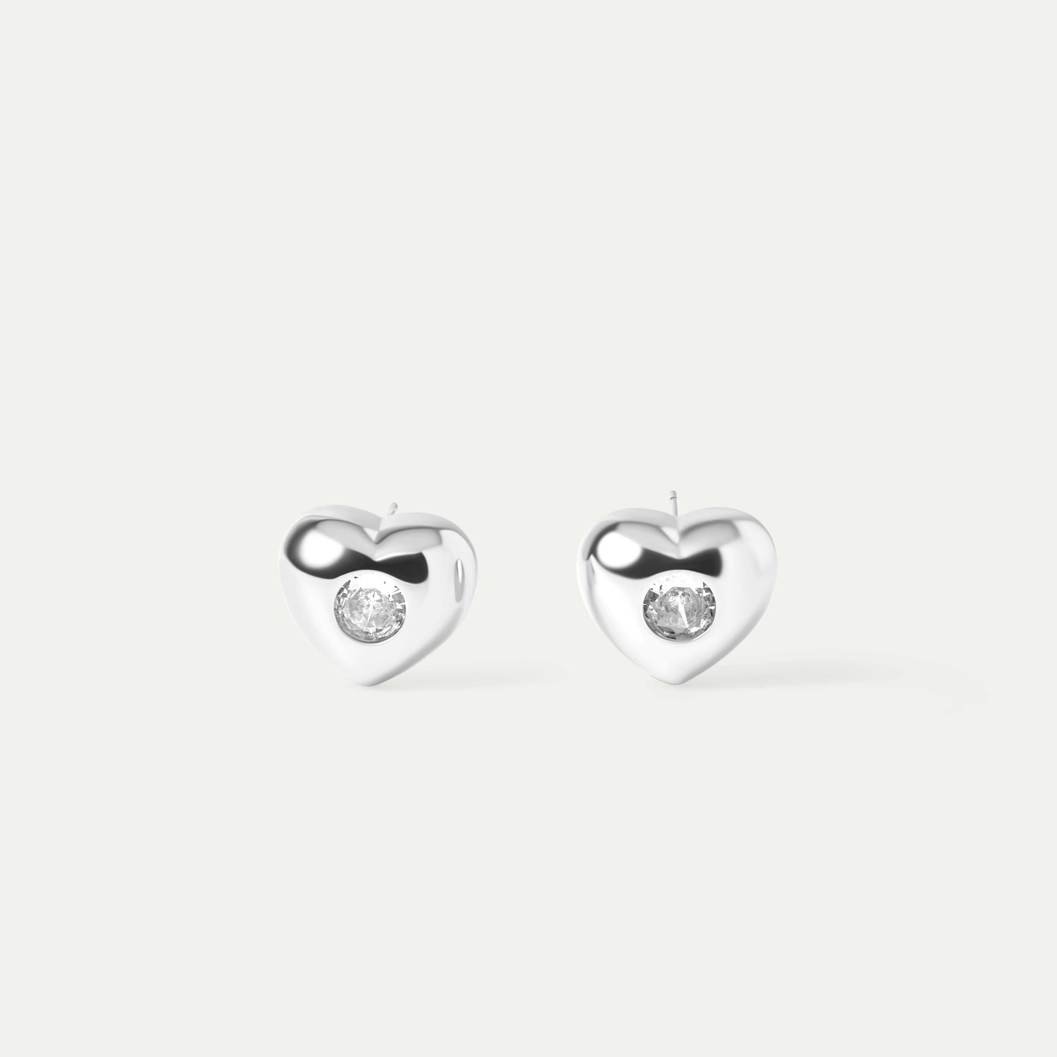 Dana CZ Studs (Silver Brass)