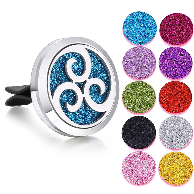 🔥Air Freshing Car Vent Diffuser Set with Clip & 10 Aroma Pads