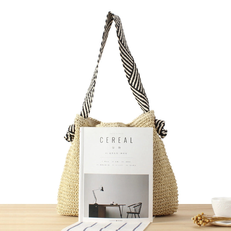 Women's Vacation Beach Solid Color Paper Shopping Bags