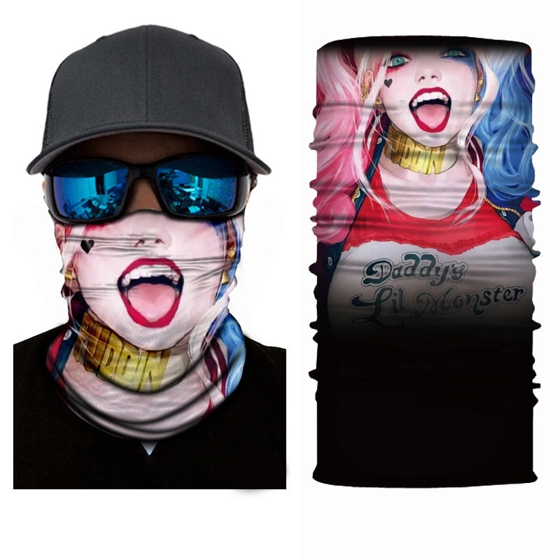 Unisex Casual Skull Printing Kerchief Mask