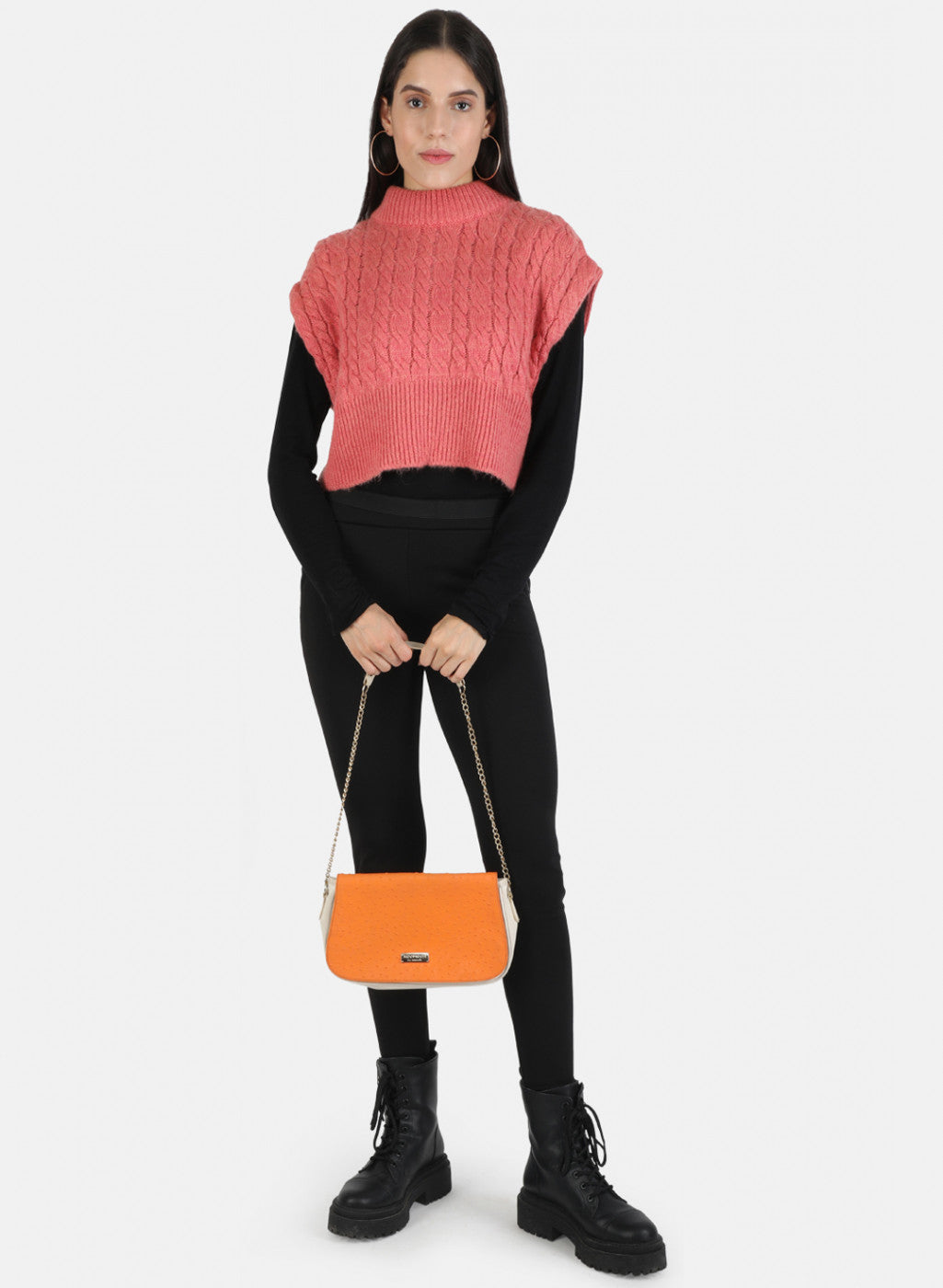Women Pink Self Top