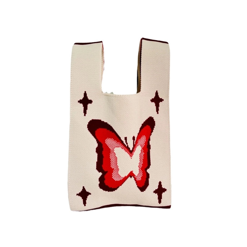 Women's Small Polyester Star Butterfly Streetwear Open