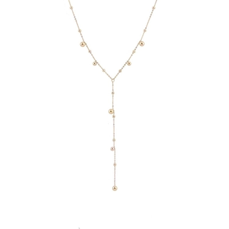 Minimalist Solid Color Titanium Steel Long Necklace