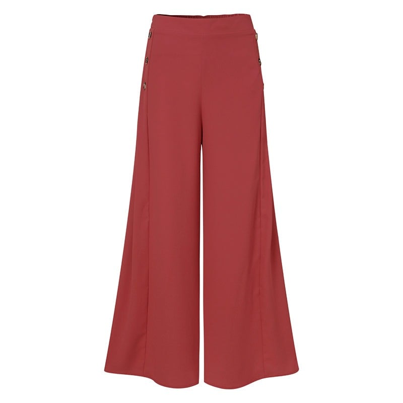Wide Leg High Waist Pantaloon For Women