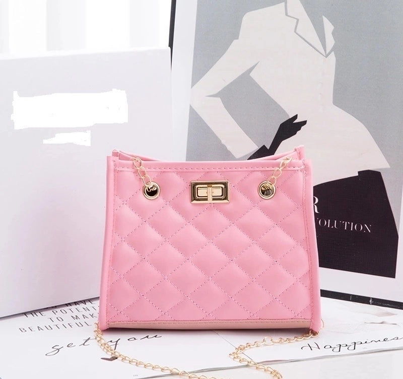 New Fashion Women's Solid Color Geometric Embroidered Bag