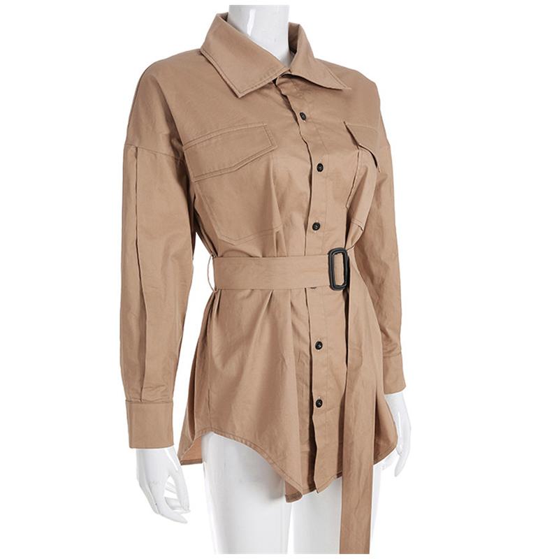 Oversized Cargo Shirt Dress