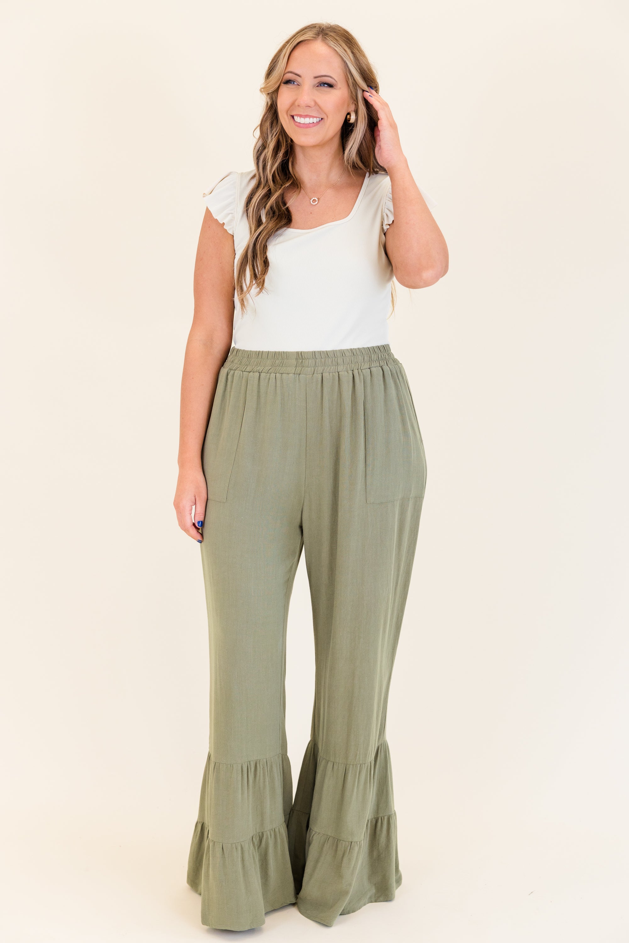 The Mystery of Love Pants. Dusty Olive