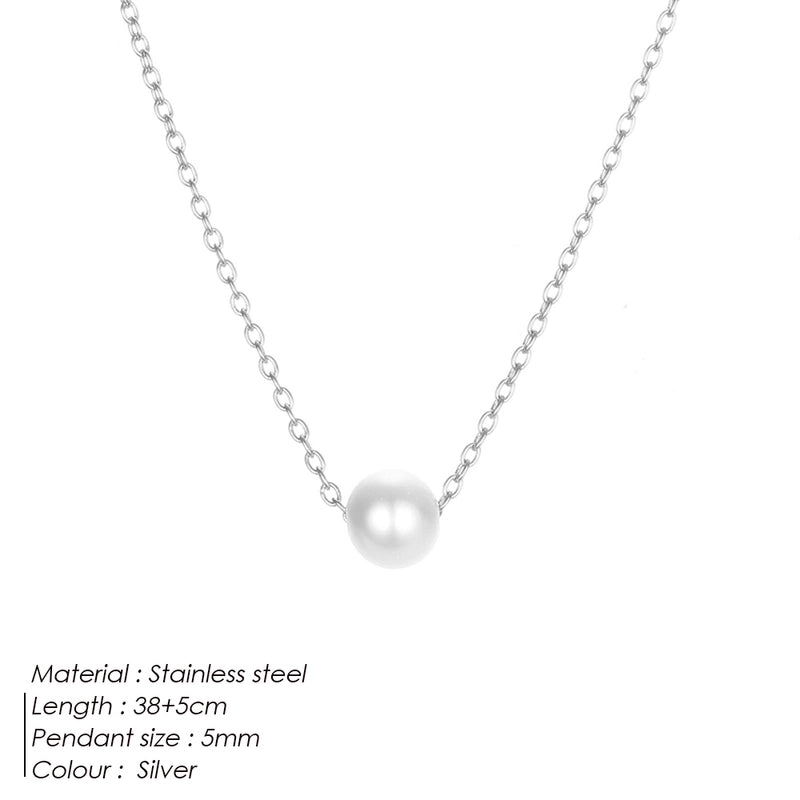 Fashion U Shape Stainless Steel Plating Necklace