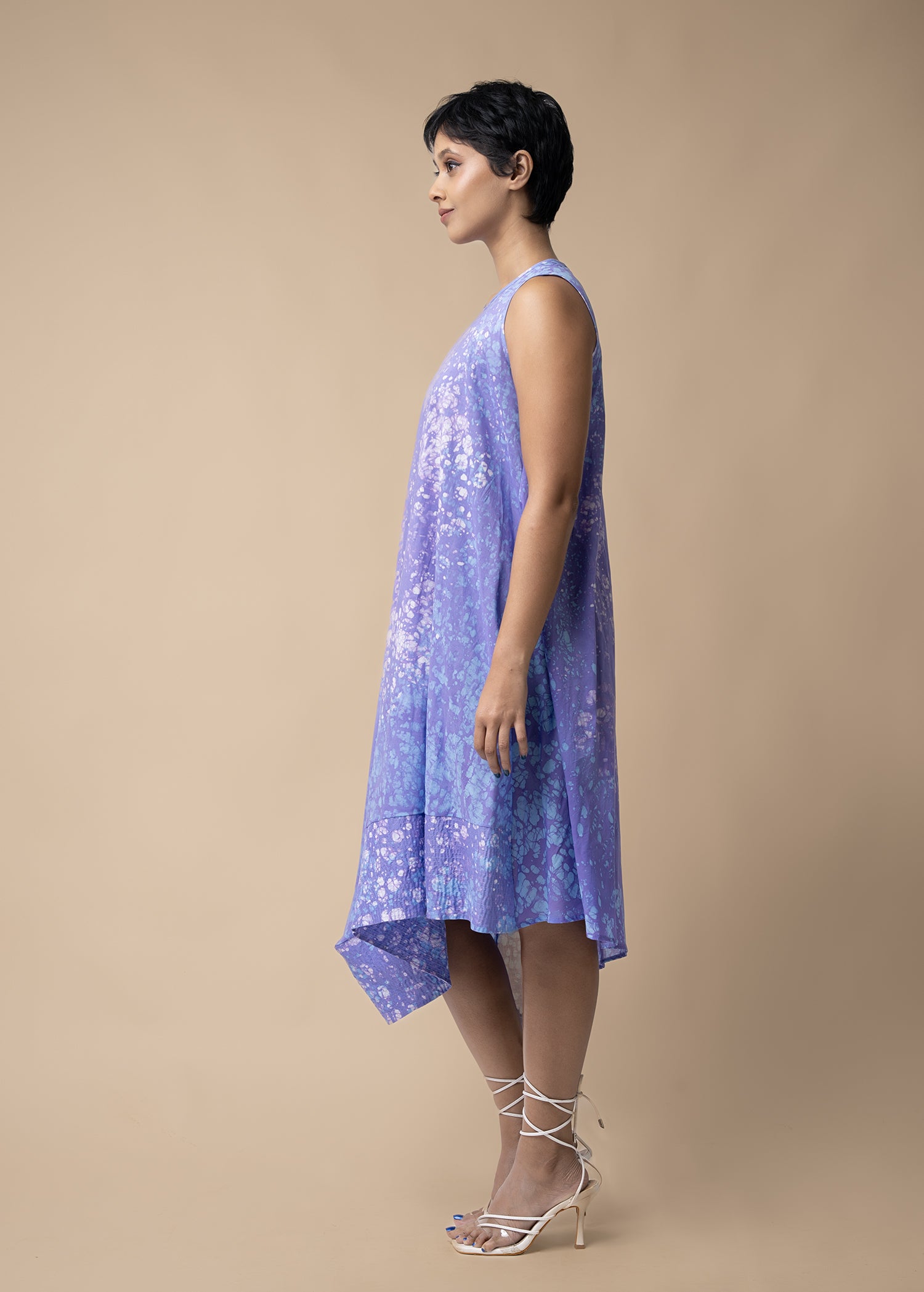 Sleeveless Batik Dress