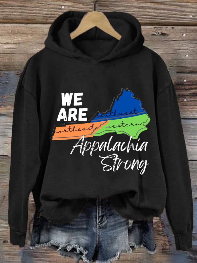 Women's We Are Appalachia Strong Print Casual Sweatshirt