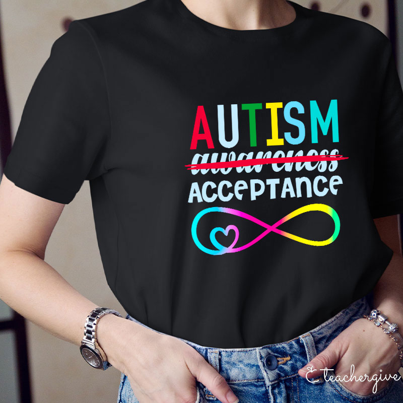 Autism Acceptance Teacher T-Shirt