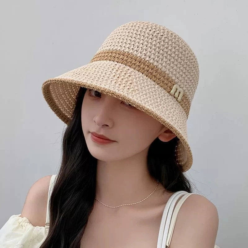 Fisherman Hat Women's Autumn And Winter Big Head Circumference Face-looking Small Bucket Hat Plain Warm Face-covering Plush Basin Hat For Women