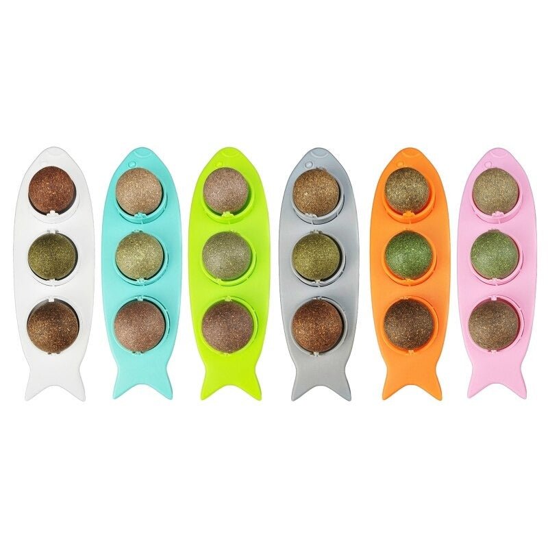 3 Pcs Catnip Ball Set