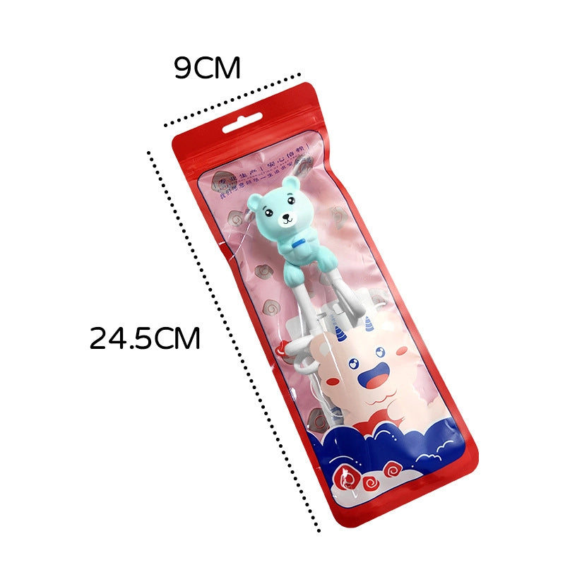 Portable Feeding Children's Tableware Set Cartoon Learning Chopsticks Training Chopsticks 304 Stainless Steel Spoon Fork