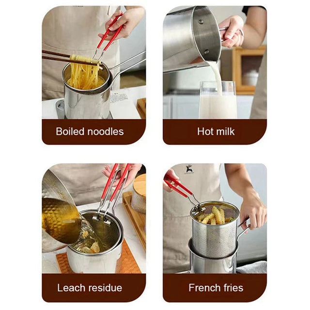 Deep Frying Pot Stainless Steel