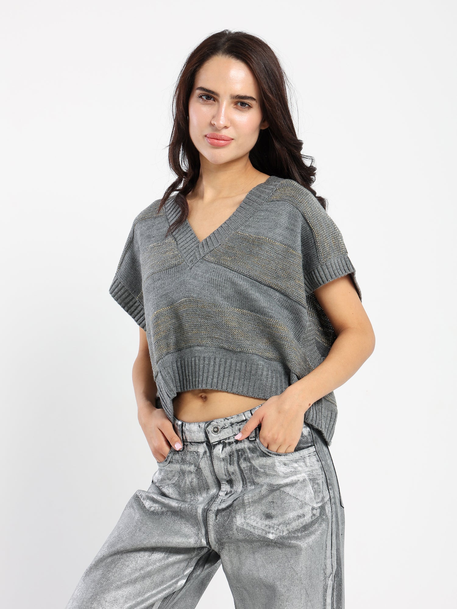 Casual Shiny Vest