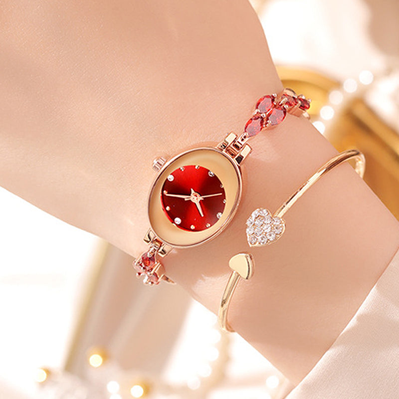 💥Hot Sale✨Womne's Colored Zircon Bracelet Watch