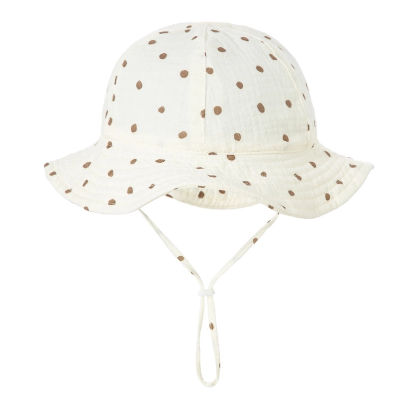 Girl's Cartoon Style Cute Sweet Heart Shape Printing Bucket Hat