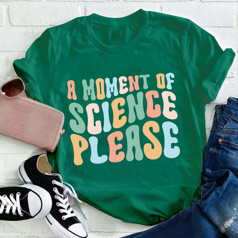 A Moment Of Science Please Teacher T-Shirt